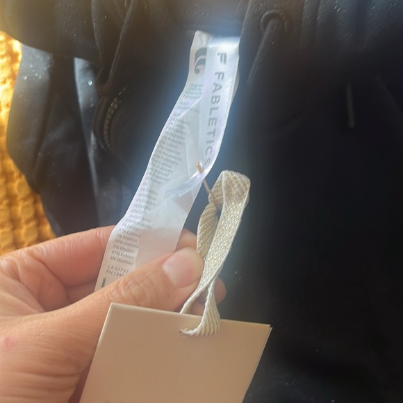 Fabletics Cozy Fleece Hooded Onesie. Black Glitter. New with tags. Size large - Picture 8 of 8